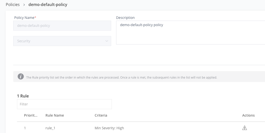 Demo Default Policy