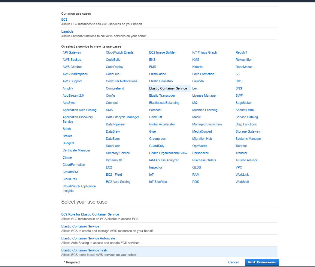 AWS ECS_IAM