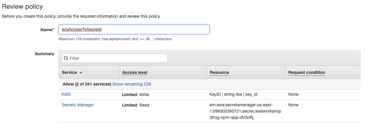Inline Policy