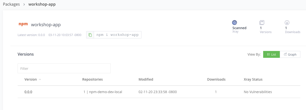 Npm Workshop App